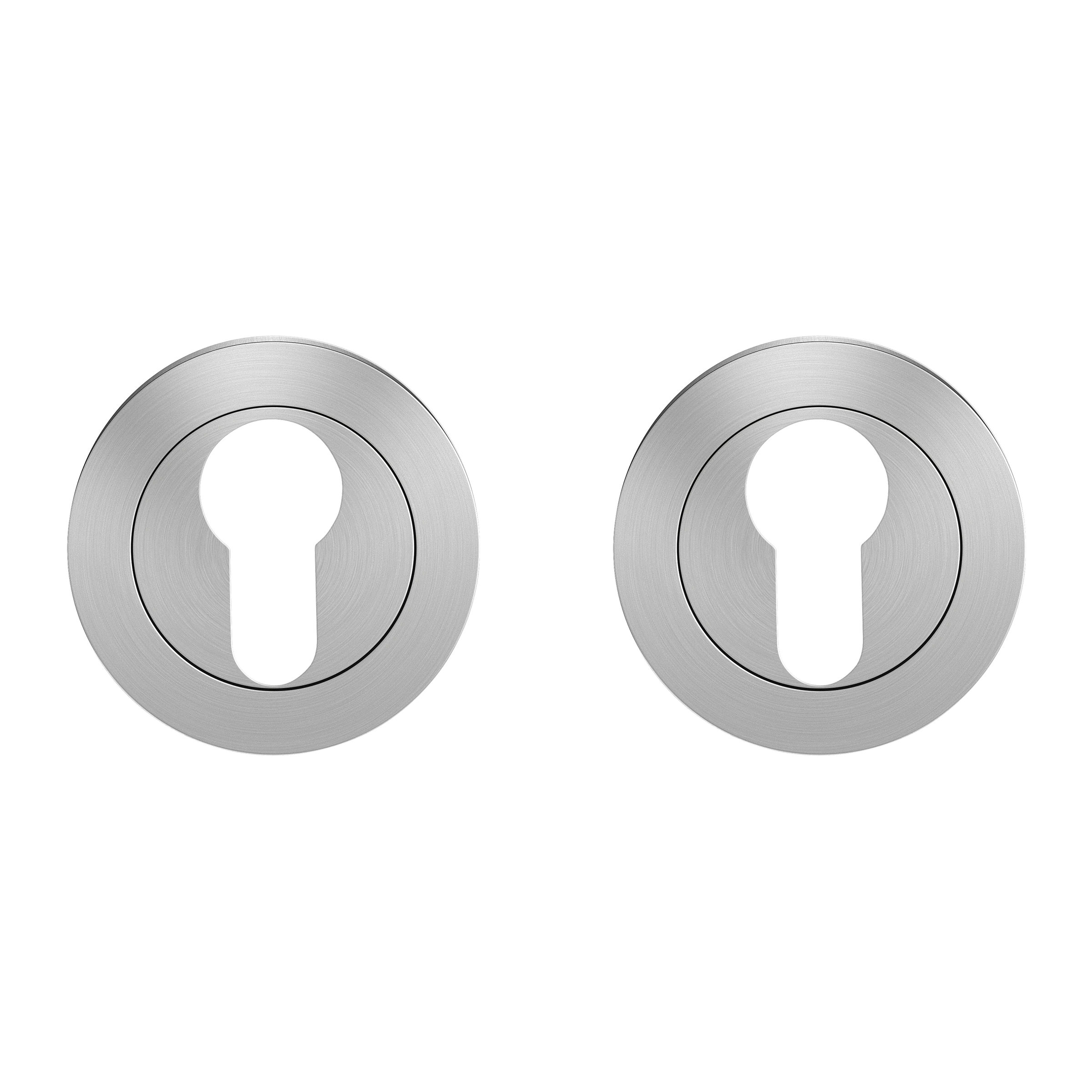 Komplet rozet EZ1332 na wkładkę, okrągły szyld, stal nierdzewna